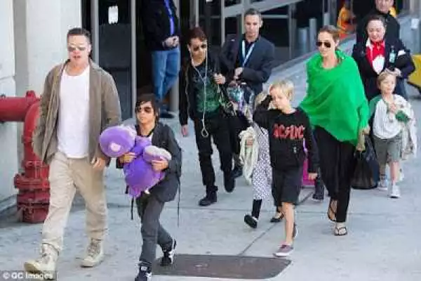 Brad Pitt files for joint custody of children he shares with Angelina Jolie (photos)